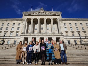 Members of the Northern Ireland Covid Bereaved Families for Justice group