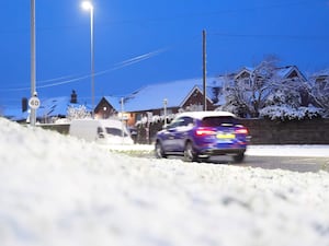 Snowy conditions in Carr Gate, West Yorkshire