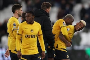 Mario Lemina is restrained (Photo by Alex Pantling/Getty Images)