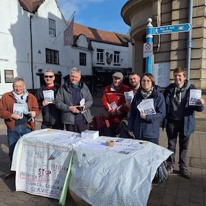 Cllr Andrew Tromans joined campaigners on this sunny Saturday morning