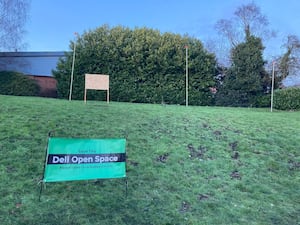 The Dell to the rear of the Aldi store in Wollaston. Picture Cllr Andrew Tromans free for LDRS use