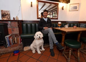 The pub is dog-friendly, with Tony Singh and Layla among those enjoy its surroundings