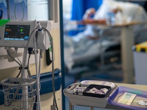 Medical equipment on an NHS hospital ward