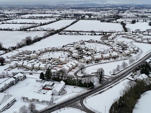 Snow in Co Laois, Ireland