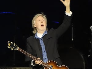 Sir Paul McCartney performing on stage at Co-op Live in Manchester during his Got Back tour (Danny Lawson/PA)