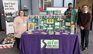 Sandwell Council's Sophie Lounds (Road Safety Education Officer), Jovan Sandhu (Trainee Technician) and Antony Knight (Trainee Technician)