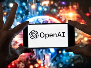 Open AI on mobile phone screen