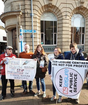 Cllr and MP Cat Eccles and Cllr Jason Griffin joined campaigners ahead of the lobby on 3 March