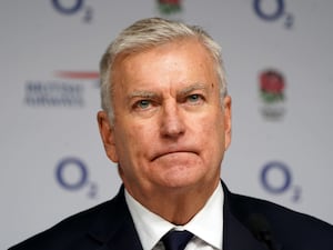 RFU chief executive Bill Sweeney during a press conference at Twickenham in December 2022