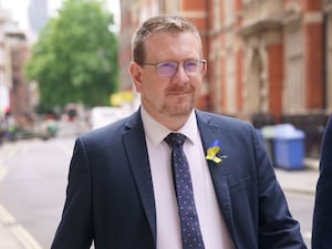 Andrew Gwynne, arriving at Church House in London, for a press conference for the Government-commissioned Khan Review into smoking