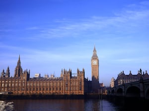 The Houses of Parliament seen from across the Thames