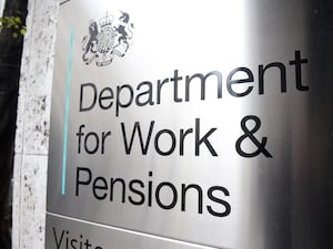 Department for Work and Pensions sign outside Government building