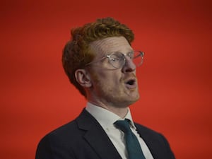 Matthew O’Toole speaking during the SDLP annual conference