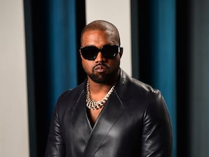 Kanye West at an awards ceremony