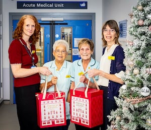 Christine Webb and Maureen Brain, both 78 and are Support Service Assistants at Walsall Healthcare NHS Trust.