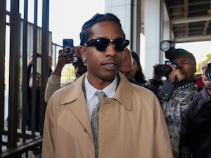 ASAP Rocky arrives at the court