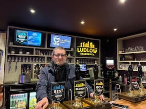 Paul's tour of the area included a tour of the Ludlow Brewery. Photo: Paul Heaton