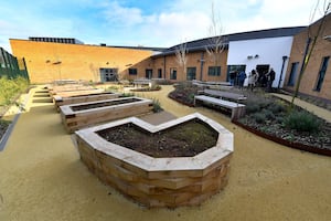 The sensory garden at the  Dorothy Pattison Hospital Walsall.