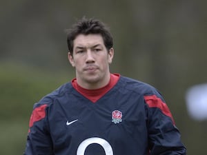 Tom Voyce during an England rugby training session (PA)