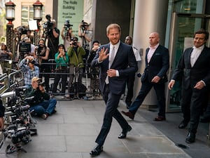 The Duke of Sussex departs the Rolls Buildings in central London after giving evidence in the phone hacking trial against Mirror Group Newspapers (MGN). A number of high-profile figures have brought claims against MGN over alleged unlawful information gathering at its titles