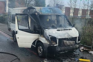 Thousands of pounds worth of presents were destroyed in the van fire earlier this month