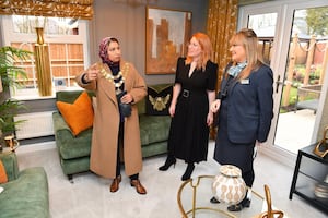 The Mayor of Solihull on a tour of the show homes with Helen (MD) and Tracey (Sales Adviser)