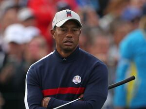 Tiger Woods at the Ryder Cup