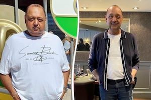 Ex West Midlands takeaway addict Bill Chana before and after his weight loss