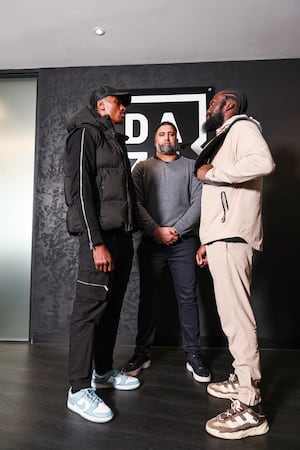 Birmingham's Shakan Pitters faces off with February rival Daniel Dos Santos, of France: GBM Sports/Leigh Dawney Photography