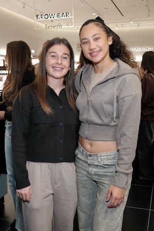 Christie Murray and Tegan McGowan attend the Sephora Birmingham VIP launch party at The Bullring & Grand Central on November 12, 2024 in Birmingham, England. (Photo by Dave Benett)