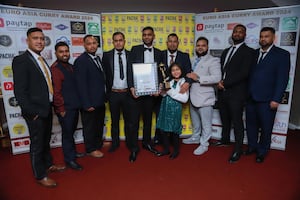 The Panshi team with their award