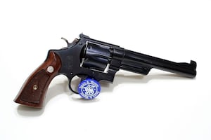 A Smith and Wesson .38 revolver