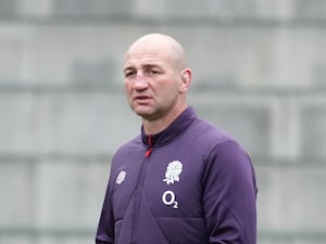 England head coach Steve Borthwick during a training session