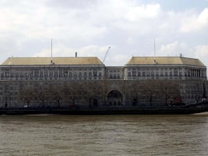 The MI5 building on the north bank of the Thames in central London