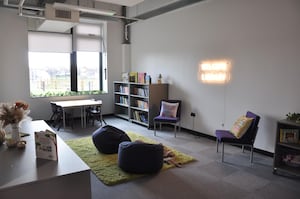 The new library space in the purpose built Branston Locks Primary and Nursery School.