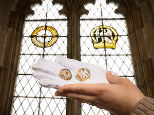 The brooches and the Eltham Palace window