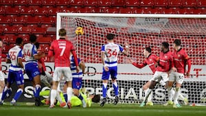 Tyler Sackey scores for Reading