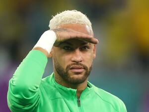 Brazil striker Neymar at the 2022 FIFA World Cup