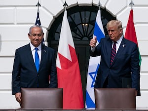 Donald Trump with Benjamin Netanyahu