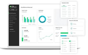Intuit Quickbooks has a comprehensive software package to suit every business - and prices start at £1
