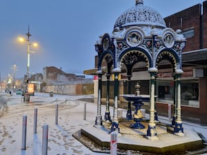 Snow in West Bromwich on Sunday morning