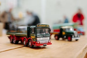 Trains, trucks and model cars are always one of the group's most popular sellers