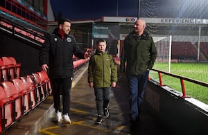 Noah and his father Matt were invited to Walsall FC and took in a full tour of the stadium