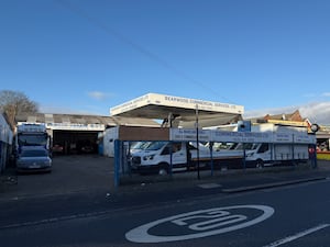 The garage in Bearwood Road, Smethwick