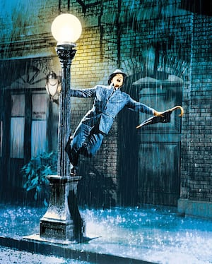 "Singin' in the Rain", one of the best loved movie scenes of all time. 