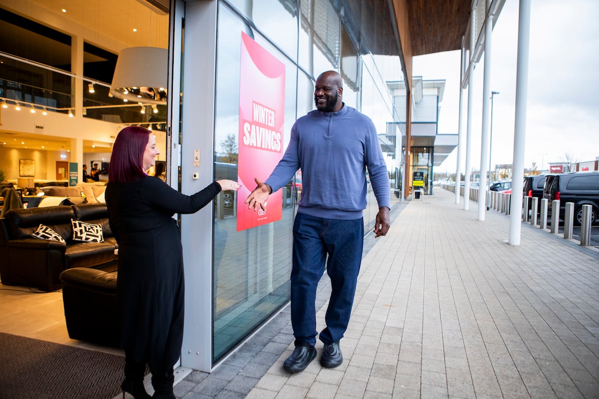 NBA superstar Shaquille O’Neal spotted at DFS in Wednesbury – here’s why he was visiting