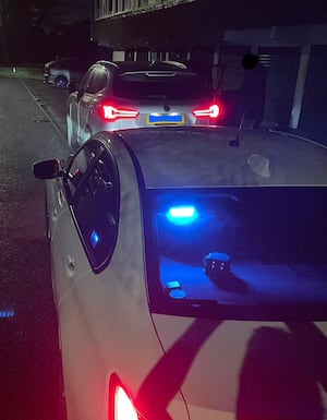 The stolen car recovered on Christmas Eve