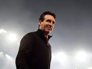 Unai Emery on the touchline