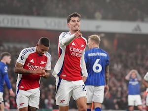 Kai Havertz after scoring the game's only goal