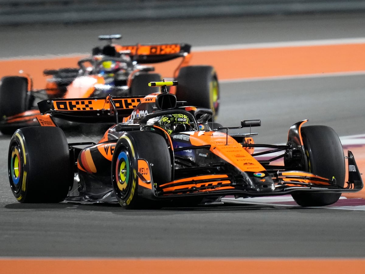 Lando Norris hands Oscar Piastri victory as McLaren take one-two in Qatar sprint